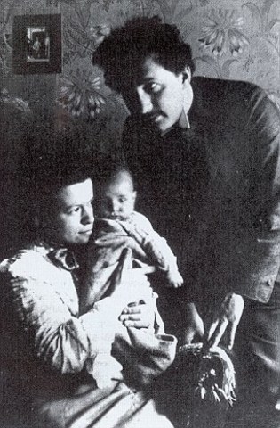 Einstein and Mileva's first son