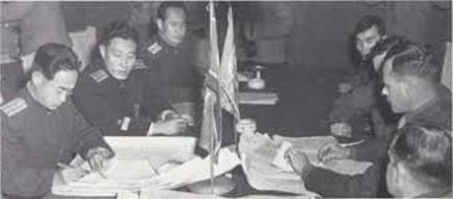 Negotiations begin at Panmunjom