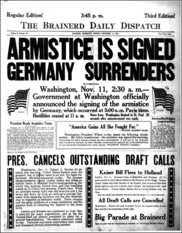 Signing of the armistice