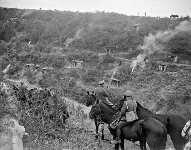 Spanish and English troops in alliance defeat the French at the battle of St.Quentin