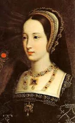 Philip's second wife Queen Mary I Death