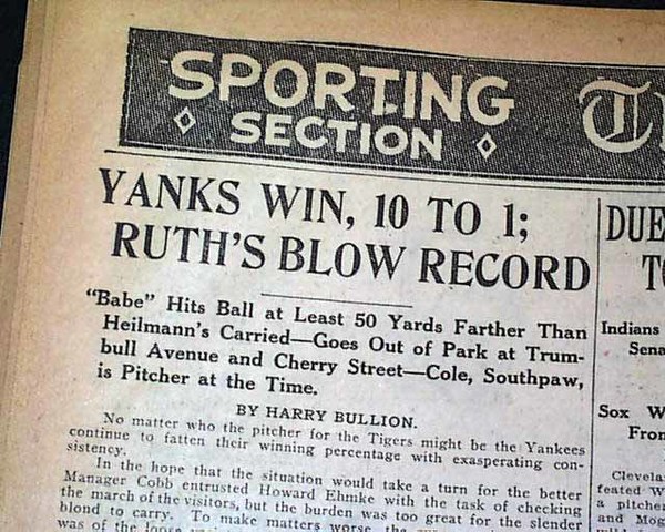 Babe Ruth Homerun Record