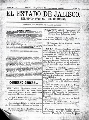 Constitución particular del estado de Jalisco.