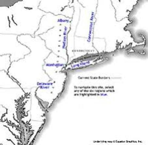 1638 New Sweden and Swedes and Finns begins setting in the fort Christina, Wilmington, New Castle, Delaware area.
