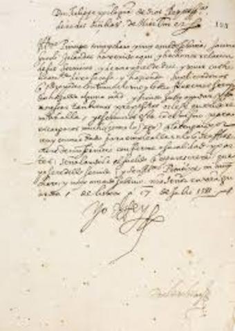 Philip Writing to His Daughters (1581-1583)