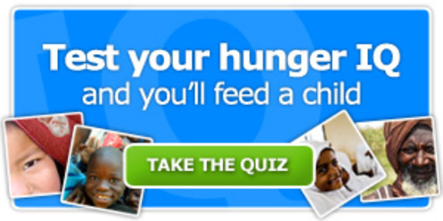 Online hunger quiz launched
