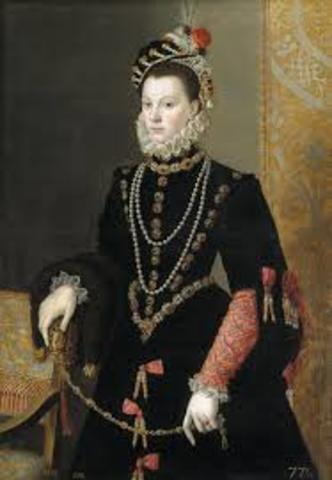 Spanish King Philip II Married his third wife