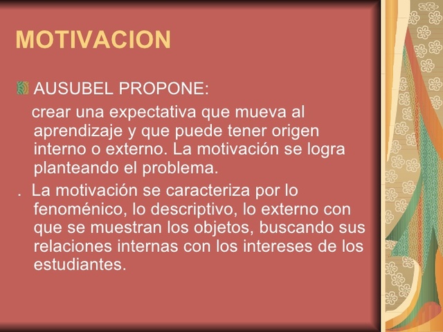 Aprendizaje Significativo (Aussubel)