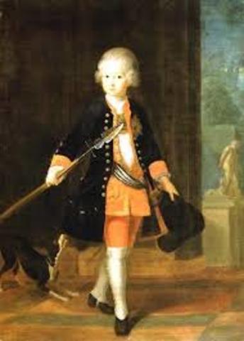 A highlight in his upbringing is his visit to the court of Augustus II