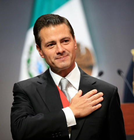 Peña Nieto llega a Los Pinos