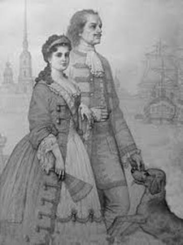 Peter marries Eudoxia Lopukhina