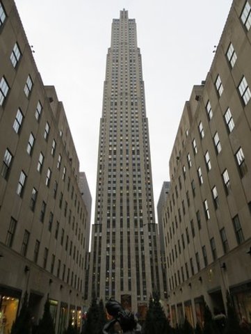 Construcción del edificio ahora nombrado GE Building