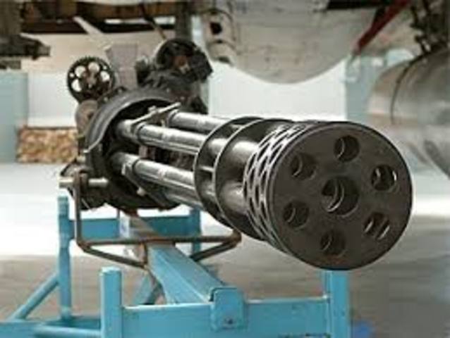 GE Armament Division prueba el cañón rotatorio Vulcan M61