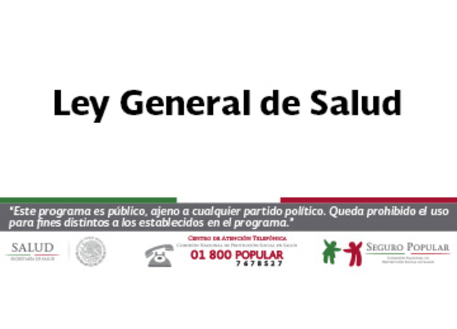 Creación de la Ley General de Salud