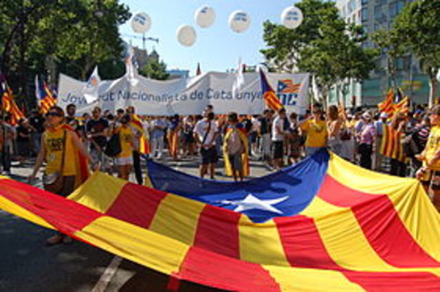 Crecimiento espectacular del independentismo en Cataluña,