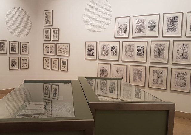 Visita a la exposición "Diez años del premio nacional del cómic"