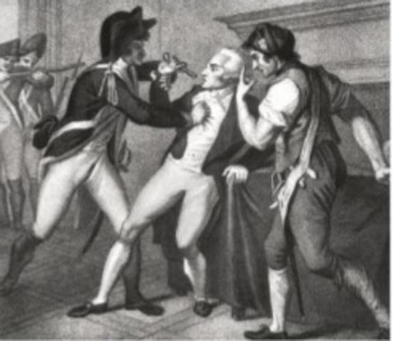 Robespierre was arrested