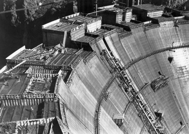 Hoover Dam construction begins