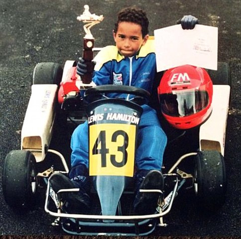 Hamilton begins Karting