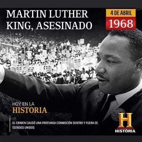 Martin Luther King es asesinado. Muere de un balazo a los 39 años.s