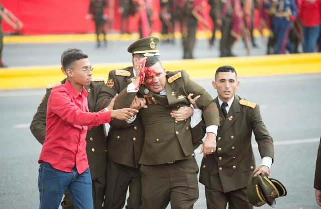 Ocurrió un atentado contra el presidente Nicolás Maduro en Caracas, mientras realizaba una alocución.