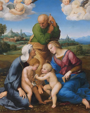 Raffaello, Sacra Famiglia Canigiani, Monaco, Alte P.