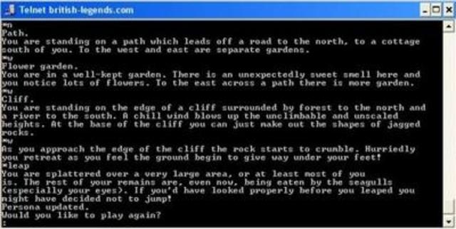 MUD1 (Multi-User Dungeon) (Universidad de Essex, Inglaterra)