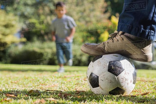 I broke my leg playing football with friends