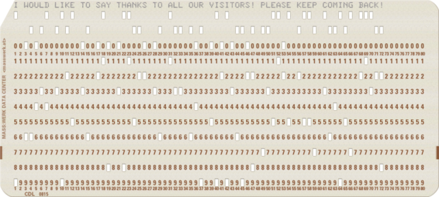 PUNCH CARDS