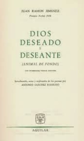 "Dios deseante y deseado"