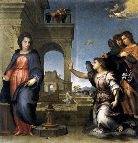 Andrea del Sarto, Annunciazione, 1512 circa, tavolaFirenze, Galleria Palatina