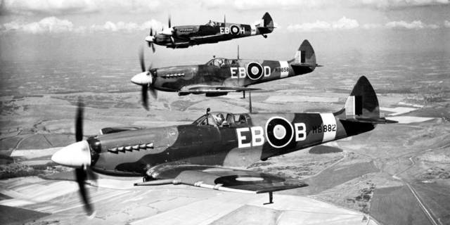 RAF Brings down German planes