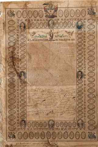 Se firma el acta de revolución