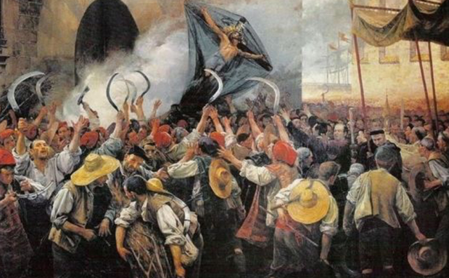 Inici de la guerra dels Segadors.