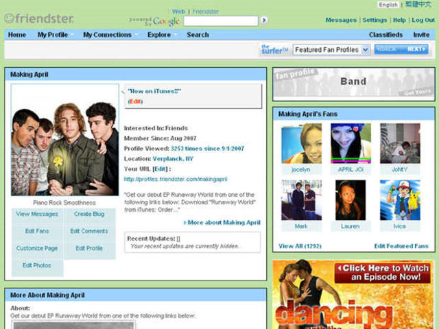 Social networks (Friendster)