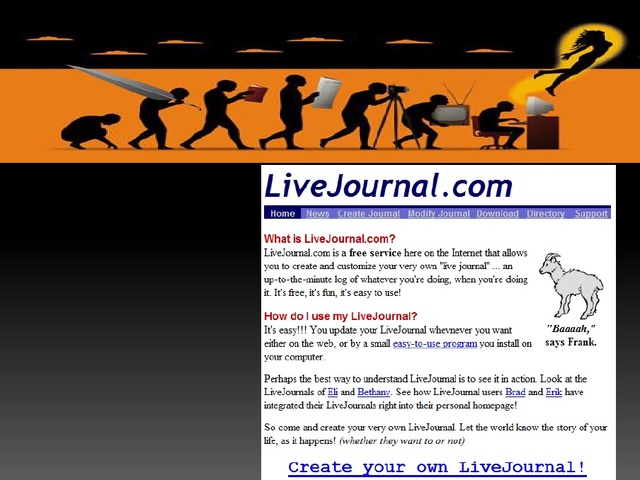 Blogs: LiveJournal(1999)