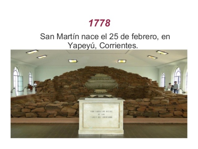 El nacimiento de José de San Martín en Yapeyú