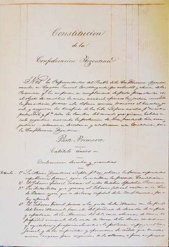 Sanción de la Constitución Nacional