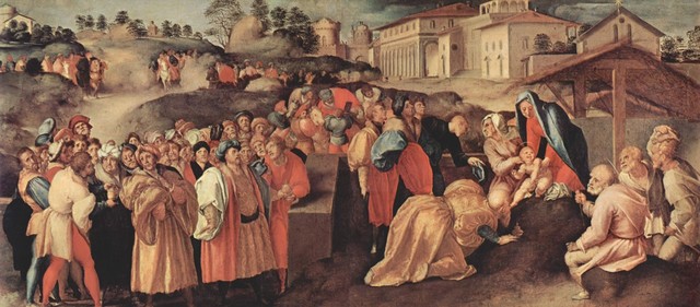 Pontormo, Adorazione dei Magi, 1520 circa, olio su tavolaFirenze, Galleria Palatina