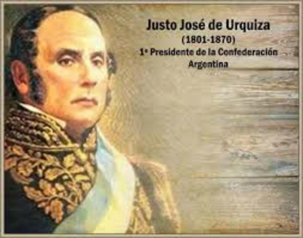 Urquiza presidente de la Confederación Argentina