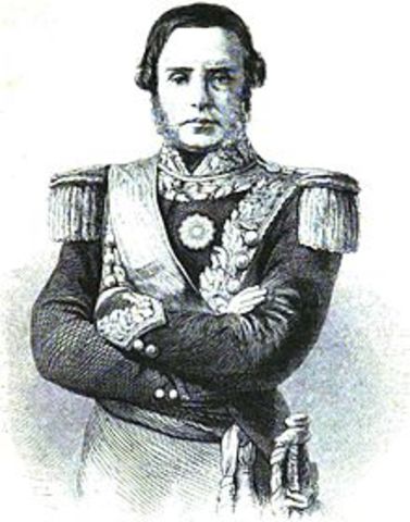 Urquiza fue elegido  presidente de la Confederacion Argentina