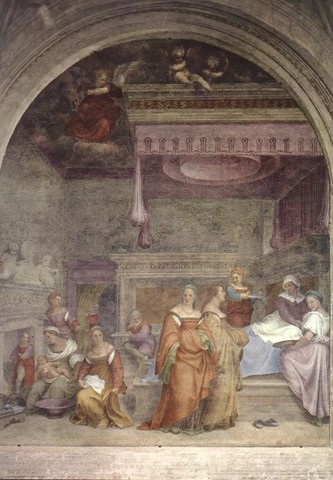 Andrea del Sarto, Natività di Maria1514, pittura a frescoFirenze, Santissima Annunziata, Chiostrino dei Voti
