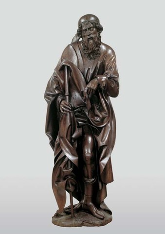 Veit Stoss, San Rocco, legno di tiglio, Annunziata