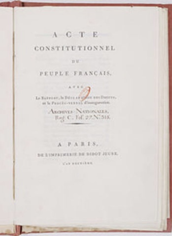 SEGUNDA CONSTITUCIÓN FRANCESA