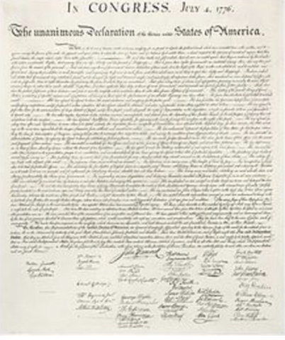 DECLARACIÓN DE INDEPENDENCIA E.E.U.U.