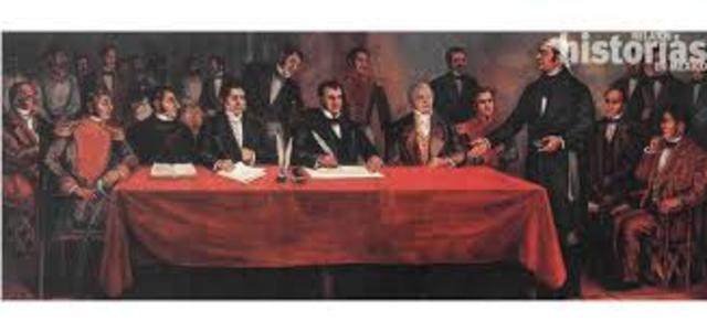 El congreso, saca a Iturbide del país