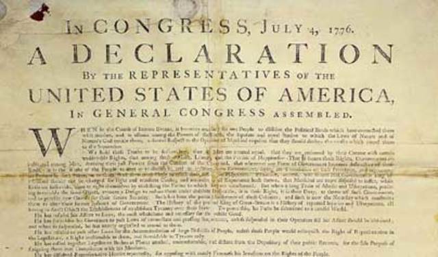 Declaración de Independencia de Estados Unidos