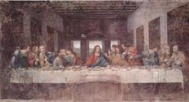1495: Leonardo begins his Last Supper in the convent of Santa Maria delle Grazie.