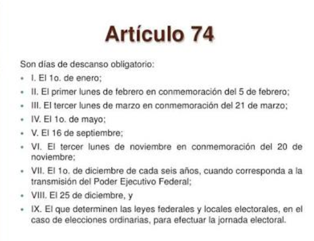 Descanso obligatorio