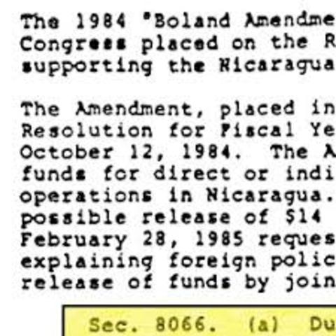 Boland Amendment